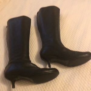Lanvin black leather boots